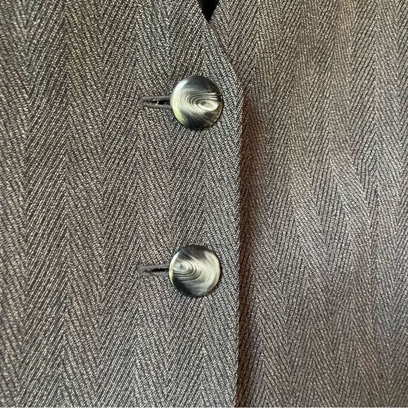 Vintage Christian Dior Tweed Pattern jacket blazer lightweight wool sz 8 - Picture 4 of 7